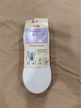 Peds Low Cut Lightweight No Show Liner Socks Medium